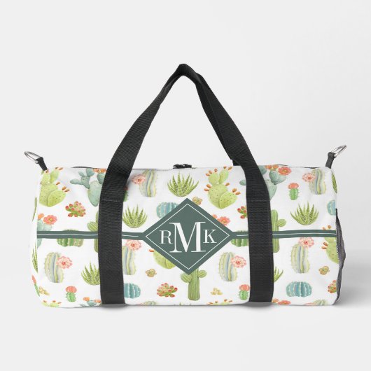 Monogram | Cute Cactus Standing Pattern Plunjezak (Voorkant)