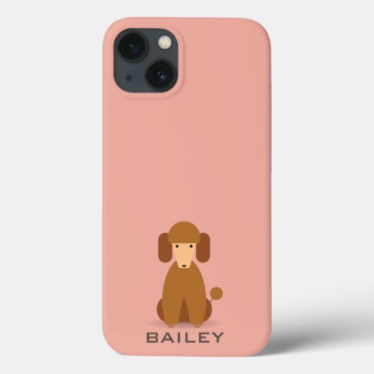 Monogram. Cute Dog. Case-Mate iPhone Case (Achterkant)