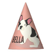 Monogram. Cute French Bulldog. Feesthoedjes (Voorkant)