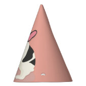 Monogram. Cute French Bulldog. Feesthoedjes (Rechts)