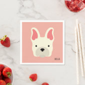 Monogram. Cute French Bulldog Servet (Insitu)