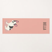 Monogram Cute French Bulldog Yogamat (Voorkant (horizontaal))
