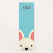 Monogram Cute French Bulldog Yogamat (Voorkant)