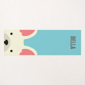 Monogram Cute French Bulldog Yogamat (Voorkant (horizontaal))