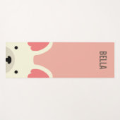 Monogram Cute French Bulldog Yogamat (Voorkant (horizontaal))