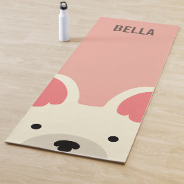 Monogram Cute French Bulldog Yogamat