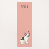Monogram Cute French Bulldog Yogamat (Voorkant)