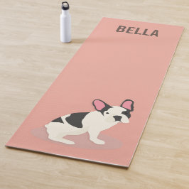 Monogram Cute French Bulldog Yogamat