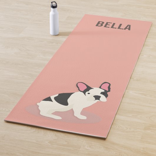 Monogram Cute French Bulldog Yogamat (In situ)