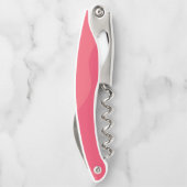 Monogram Cute Funny Alpaca Llama in Roze Kurkentrekker (Achterkant)