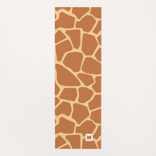 Monogram Cute Giraffe Safari Pattern Yogamat (Voorkant)