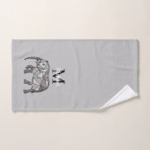 Monogram Cute Graphics Elephant, speciaal aangepas Bad Handdoek (Handdoek)