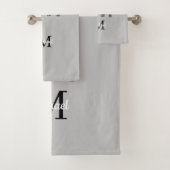 Monogram Cute Graphics Elephant, speciaal aangepas Bad Handdoek (Insitu)