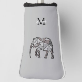 Monogram Cute Graphics Elephant, speciaal aangepas Golfheadcover