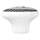 Monogram Cute Graphics Elephant, speciaal aangepas Keramische Knop (Zijkant)