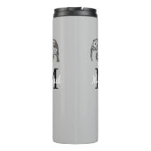 Monogram Cute Graphics Elephant, speciaal aangepas Thermosbeker (Achterkant)