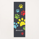 Monogram Cute Paw Prins Yogamat (Voorkant)