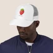 Monogram cute strawberry kawaii trucker pet (In situ)