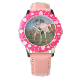 Monogram Cute Wild Pony op Dartmoor Horloge