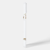 Monogram Cute Woodland Fox Waterverf Floral Name Case-Mate iPhone Case (Achterkant / Rechts)