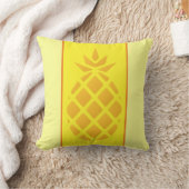 Monogram cutgeel en Oranje anananas Kussen (Deken)
