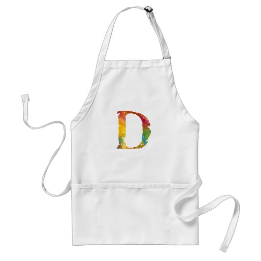 Monogram - D - Apron Standaard Schort (Voorkant)