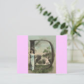 Monogram D Briefkaart (Staand voorkant)