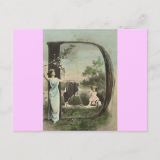 Monogram D Briefkaart