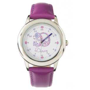 Monogram D-doedels, kunst Darcy Horloge