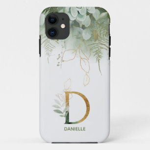 Monogram D Elegant Greenery Hoesje-Mate iPhone Cas Case-Mate iPhone Case