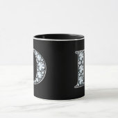 Monogram D Faux Diamond Mok (Midden)