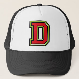 Monogram "D"-Initiaal Trucker Pet