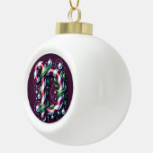 monogram "D" Keramische Bal Ornament (Rechts)