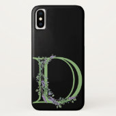 Monogram D Lavendel Eucalyptus Case-Mate iPhone Case (Achterkant)