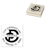 Monogram D Retouradres Stempel (Gestempeld)