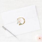 MONOGRAM D RONDE STICKER (Envelop)