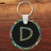 Monogram D Sleutelhanger (Voorkant)