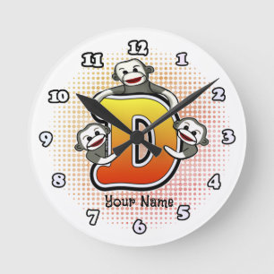 Monogram D Sock Monkey klok