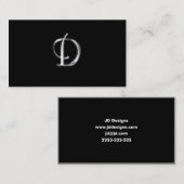 Monogram D visitekaartjes (Voorkant / Achterkant)