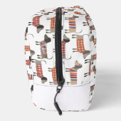 Monogram Dachshund Wiener Worst Hond Gepersonalise Toilettasje (Rechts)