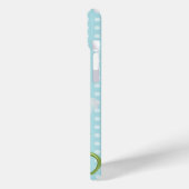 Monogram Daisies en Lady Bug Polka Dot Blue Case-Mate iPhone Case (Achterkant / Links)