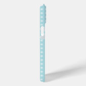 Monogram Daisies en Lady Bug Polka Dot Blue Case-Mate iPhone Case (Achterkant / Rechts)