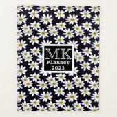 Monogram Daisy Floral Pattern Planner (Voorkant)