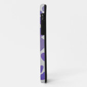 Monogram Dalmatiaans Paars en wit afdrukken Case-Mate iPhone Case (Achterkant/links)