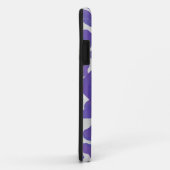 Monogram Dalmatiaans Paars en wit afdrukken Case-Mate iPhone Case (Achterkant/rechts)