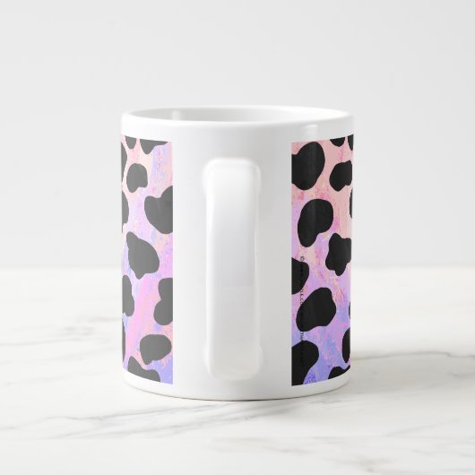 Monogram Dalmatian Black en Pink Grote Koffiekop (Achterkant)