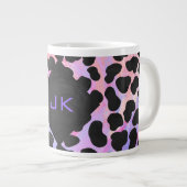 Monogram Dalmatian Black en Pink Grote Koffiekop (Voorkant rechts)