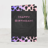 Monogram Dalmatian Black en Pink Kaart (Voorkant)