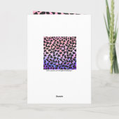 Monogram Dalmatian Black en Pink Kaart (Achterkant)