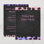 Monogram Dalmatian Black en Pink Kaart (Voorkant / Achterkant)